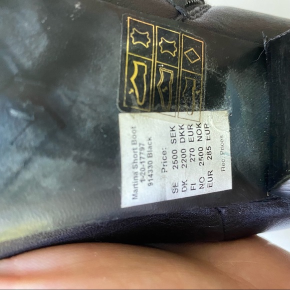 Fillipa K. Ankle booties black leather pointed toe - Picture 7 of 7